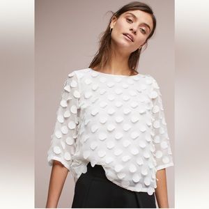 Dottie top from anthropologie size 6 white